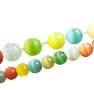 画像2: キャッツアイブレスレット ピンク 【1ヶ入】 (2)