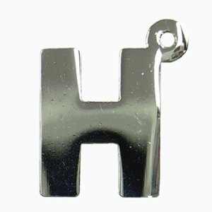 画像2: ラインストーンアルファベットH　ニッケルメッキ 【1ヶ入】 (2)