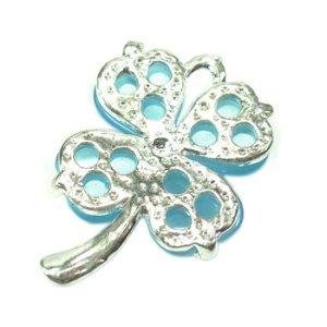 画像2: キャッツアイチャーム　クローバー　ブルー 【1ヶ入】 (2)