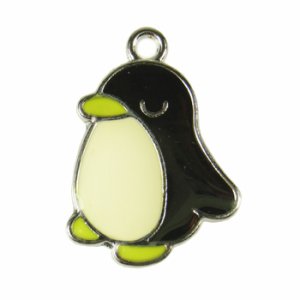 画像1: エポチャーム　ペンギン　ブラック 【1ヶ入】 (1)
