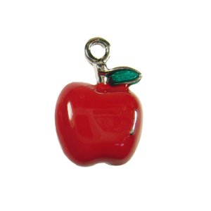 画像1: フルーツチャーム　約14×12mm　リンゴ 【1ヶ入】 (1)