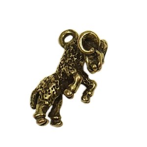 画像2: メタルチャーム おひつじ座 真鍮古美 【1ヶ入】 (2)