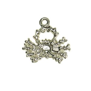 画像2: メタルチャーム　かに座　ロジウム 【1ヶ入】 (2)