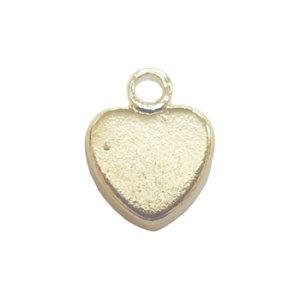 画像2: メタルチャーム　ハート15110　ニッケル 【1ヶ入】 (2)
