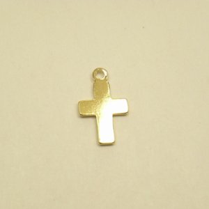 画像2: メタルチャーム　クロス20132　金メッキ 【1ヶ入】 (2)
