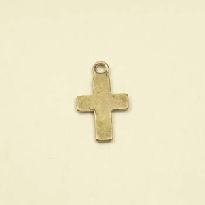 画像2: メタルチャーム　クロス20132　真鍮古美 【1ヶ入】 (2)