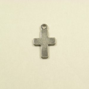 画像2: メタルチャーム　クロス20132　銀古美 【1ヶ入】 (2)