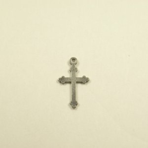 画像2: メタルチャーム　クロス20134　銀古美 【1ヶ入】 (2)