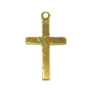 画像2: メタルチャーム　クロス20135　金メッキ 【1ヶ入】 (2)