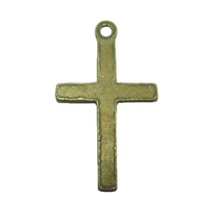 画像2: メタルチャーム　クロス20135　真鍮古美 【1ヶ入】 (2)