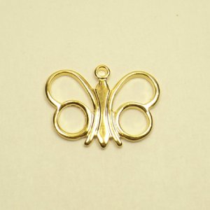 画像1: メタルチャーム　蝶22312　金メッキ 【1ヶ入】 (1)