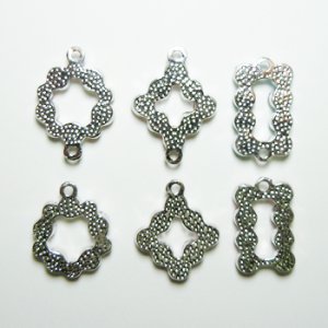 画像2: ラインストーンチャーム　ダイヤ1R　ブルー 【1ヶ入】 (2)