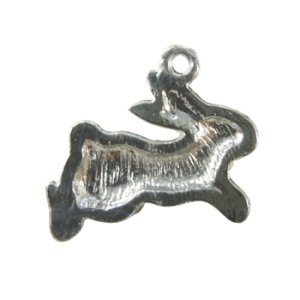 画像2: ラインストーンチャーム　うさぎ　ブルー 【1ヶ入】 (2)