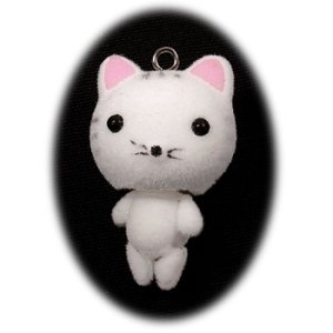 画像1: あにまるマスコット　約42×26mm　ネコ 【1ヶ入】 (1)