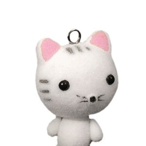 画像2: あにまるマスコット　約42×26mm　ネコ 【1ヶ入】 (2)