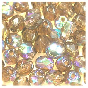 画像1: ファイヤーポリッシュ　3mm　スモークトパーズAB 【50ヶ入】 (1)