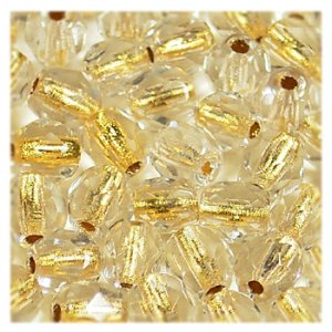 画像1: ファイヤーポリッシュ　3mm　クリスタル/ゴールドライン 【50ヶ入】 (1)