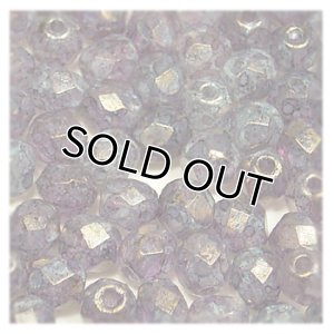 画像1: ファイヤーポリッシュ　3mm　ラスターSTアメジスト 【50ヶ入】 (1)