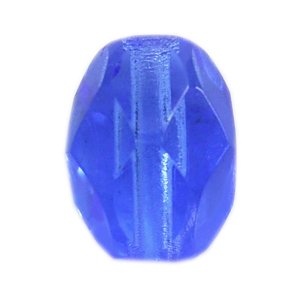 画像1: チェコ ファイヤーポリッシュ　楕円 　7×5mm　サファイア 【6ヶ入】 (1)