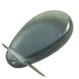 画像2: チェコ　フラットドロップ　12×18mm　モンタナ 【4ヶ入】 (2)