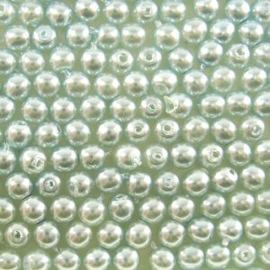画像1: チェコパール　ラウンド　3mm　ベビーブルー 【30ヶ入】 (1)