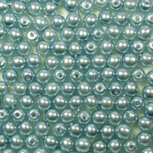 画像1: チェコパール　ラウンド　3mm　グレーブルー 【30ヶ入】 (1)