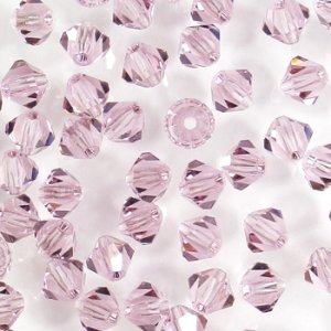 画像1: チェコ プレシオサ　ソロバン　3mm　ライトアメジスト 【50ヶ入】 (1)