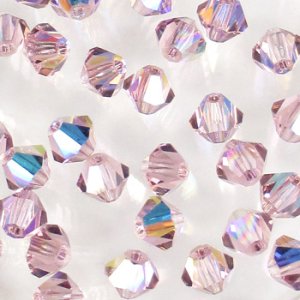 画像1: チェコ プレシオサ　ソロバン　4mm　ライトアメジストAB 【50ヶ入】 (1)