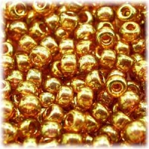 画像1: 広島ビーズ　特小 1.4mm　ゴールドラスター　H-716 【1束入（1m）】 (1)