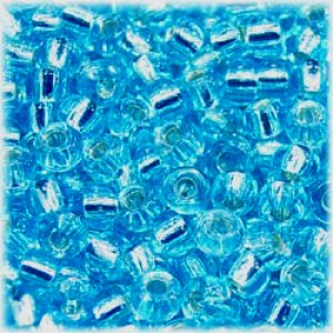 画像1: 広島ビーズ　丸小 1.9mm　シルバーライン　H-4D 【1束入（1m）】 (1)