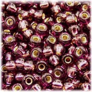 画像1: 広島ビーズ　丸小 1.9mm　シルバーライン　H-942 【1束入（1m）】 (1)