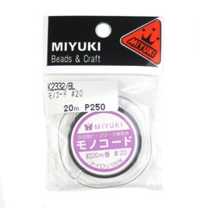 画像2: MIYUKI ミユキ モノコード(Nymo) K2332 #20 BL 黒 【20m巻】 (2)