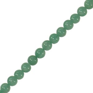 画像1: 天然石　1本売り　4mm　グリーンアベンチュリン 【40cm（約95-100粒）】 (1)