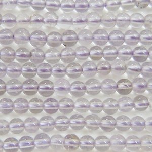 画像1: 天然石　1本販売　3mm　アメジスト 【約38cm（約110〜130粒）】 (1)