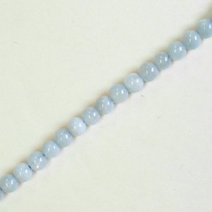 画像1: 天然石　ラウンド　4mm　アクアマリン 【2ヶ入】 (1)