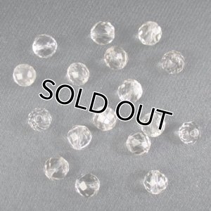 画像2: 天然石　ダイヤカット　6mm　水晶 【10ヶ入】 (2)