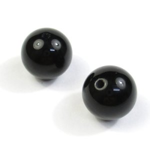 画像2: 天然石 ラウンド 10mm ブラックオニキス 【2ヶ入】 (2)
