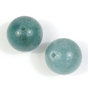 画像2: 天然石　ラウンド　12mm　ブルーアベンチュリン 【2ヶ入】 (2)