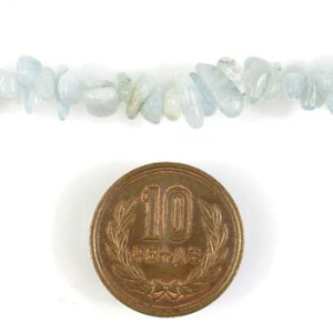 画像2: 天然石 サザレ 約4-12mm アクアマリン 【1本 約90cm入】 (2)