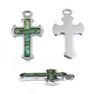 画像2: 【アウトレット】シェルチャーム　クロス A25　クロームメッキ (2)