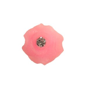 画像1: 石入りフィモローズ　約7mm　ピンク 【5ヶ入】 (1)