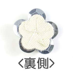 画像2: スパンコール小花　20mm　シルバー 【2ヶ入】 (2)