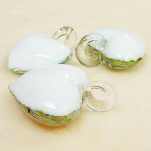 画像2: 水中花　ハート大　38×32mm　緑×白 【1ヶ入】 (2)