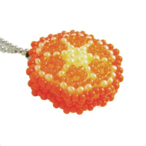 画像2: フルーツチャーム&ストラップ　No.29　オレンジ・チャーム 【1セット入】 (2)