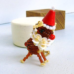 画像2: マスコットファン☆クリスマス No.68 おしゃれトナカイ 【1セット入】 (2)