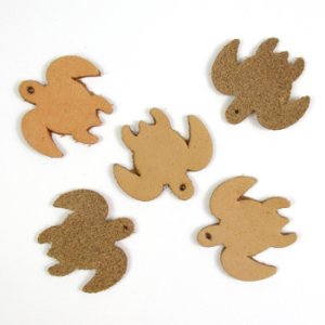 画像2: レザーパーツ 23×25mm ホヌ 【1ヶ入】 (2)