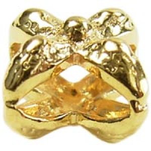 画像2: メタルクロスパーツ3087M　6.5×4.5mm　金メッキ 【5ヶ入】 (2)