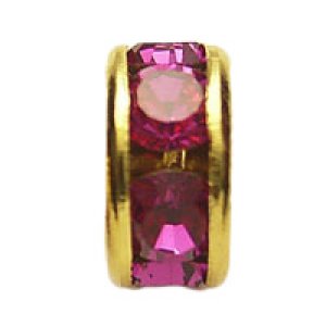 画像2: 平ロンデル　4mm　フィッシャ/金メッキ 【4ヶ入】 (2)