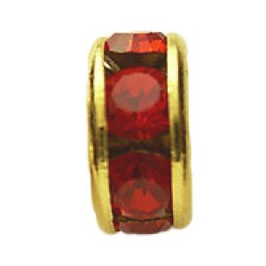 画像2: 平ロンデル　4mm　ライトシャム/金メッキ 【4ヶ入】 (2)