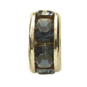 画像2: 平ロンデル　4mm　モンタナ/ロジウム 【4ヶ入】 (2)